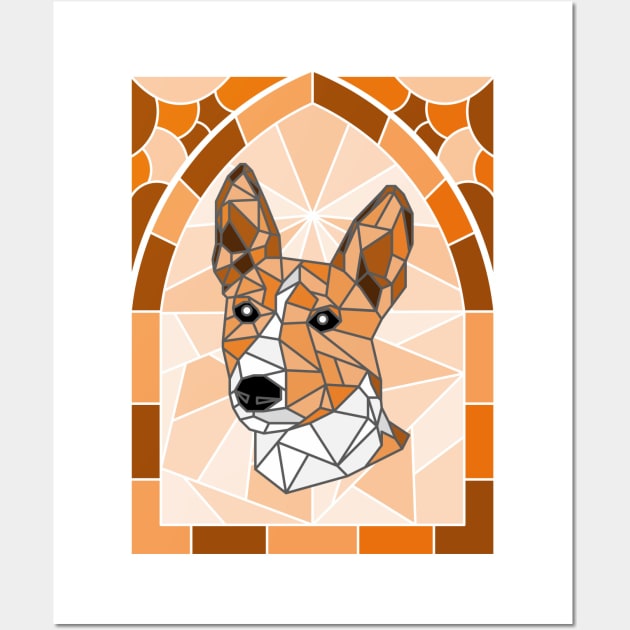 Stained Glass Basenji Wall Art by inotyler